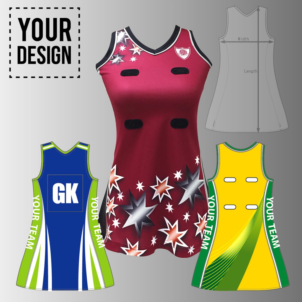 Custom Sublimated Knitted Netball Dress - LJ Sports