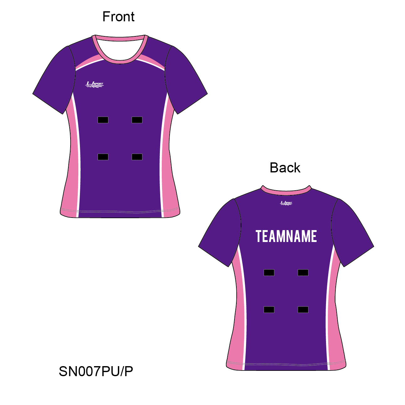 #Netball Jersey With Velcros